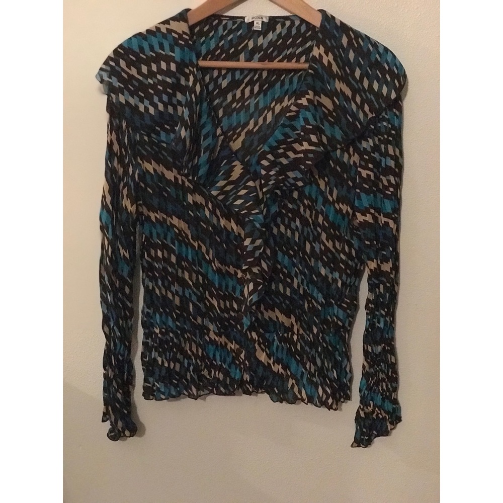NICOLA RUFFLE BLOUSE SIZE XL